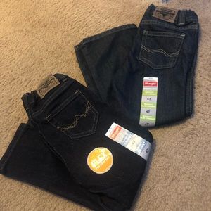 Wrangler 2 piece size 4T jeans